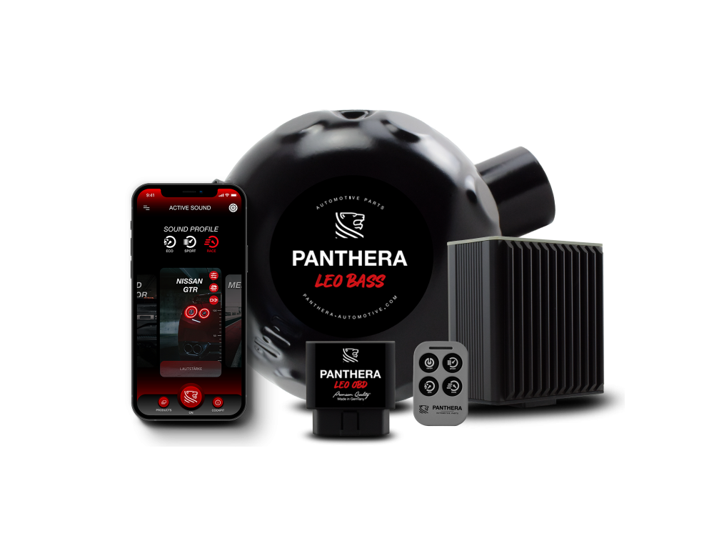 Aktywny wydech Panthera LEO 7 Active Sound Generator | Pilot | Aplikacja | OBD2 | Bezprzewodowy Active exhaust Panthera LEO 7 Active Sound Generator
